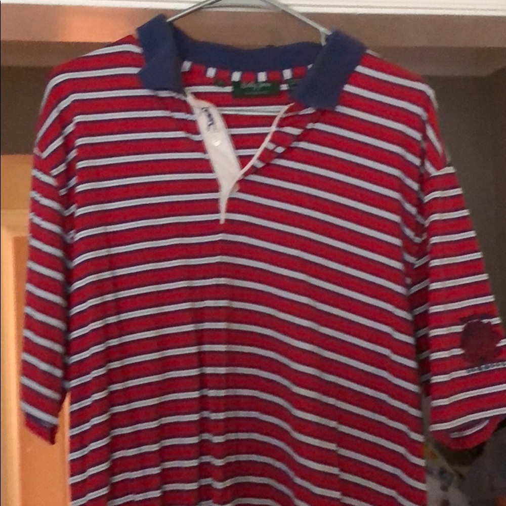 Bobby Jones performance Striped Golf Men’s L